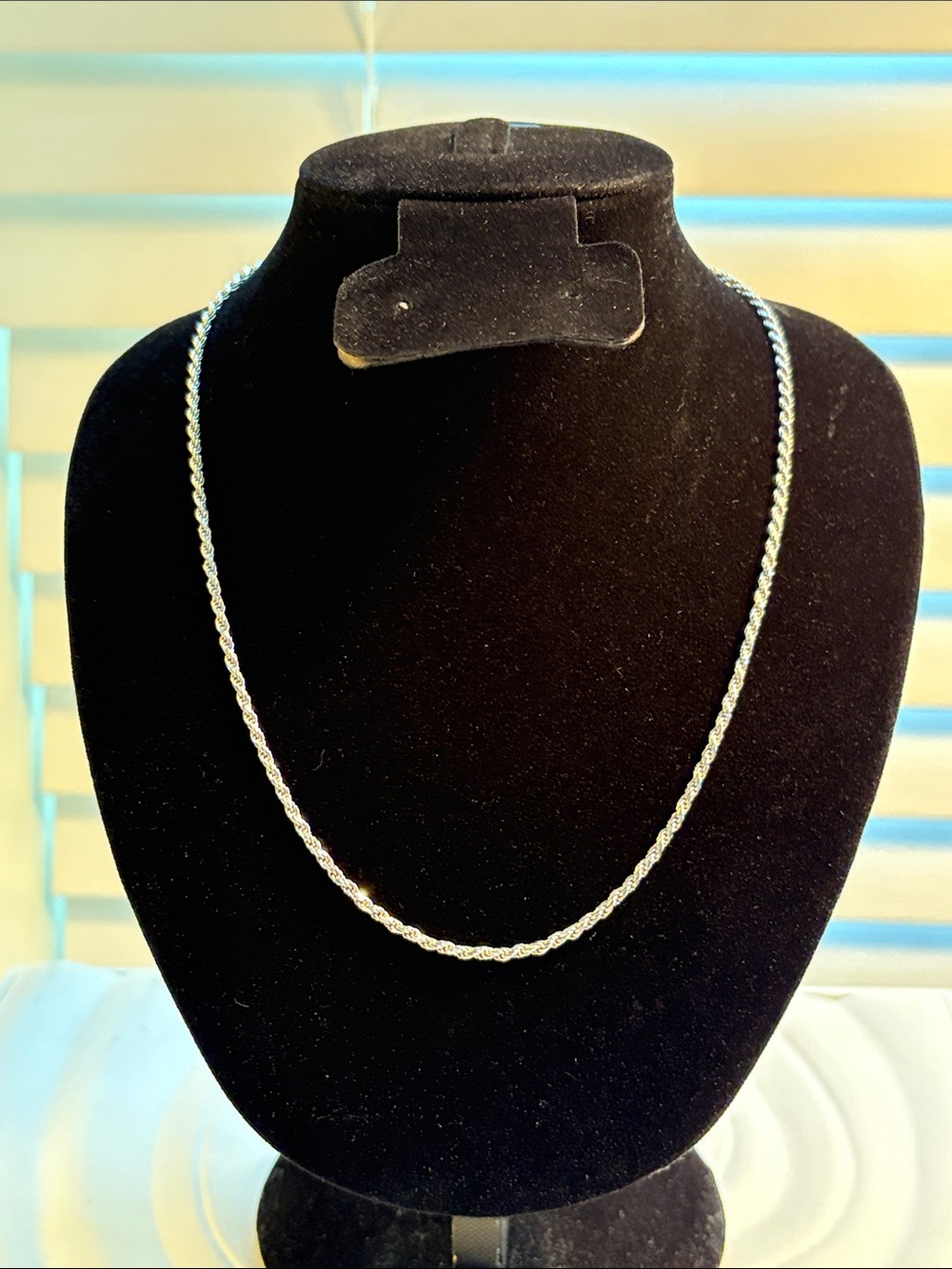 18” Sterling Silver Rope Chain Necklace - 925 Italy